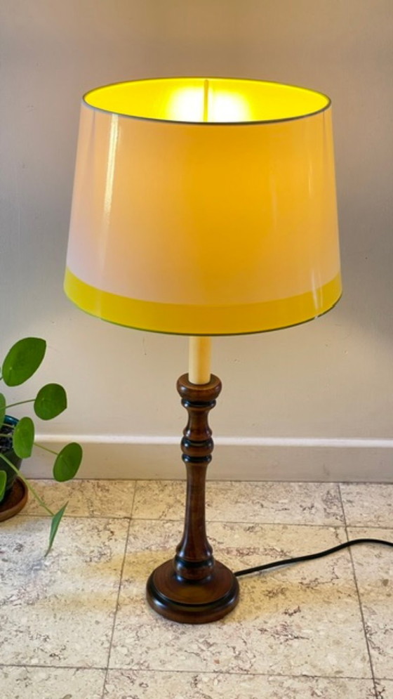 Lampada a Candeliere Effetto Noce Vintage – LUMILIGHT, Lampade da tavolo, Polyester (photo 6 of 17)