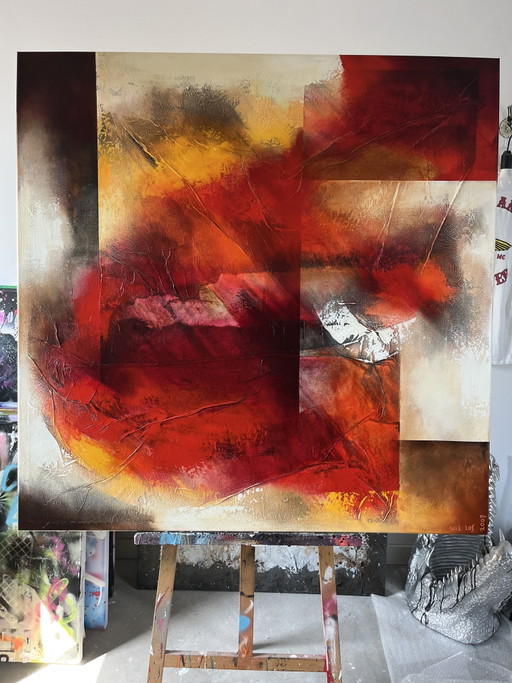 Wil Lof 120x120 2007 – kunst, Paper, Canvas