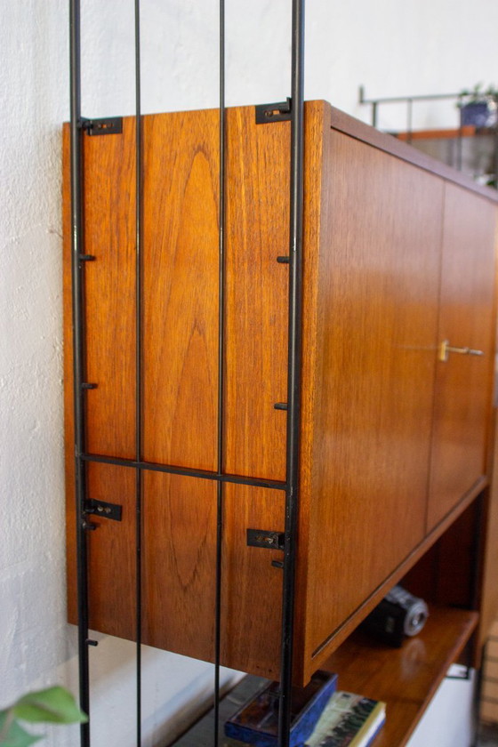 Image 1 of Mensola vintage in teak, mensola a muro, credenza, metà del XX secolo, anni '60