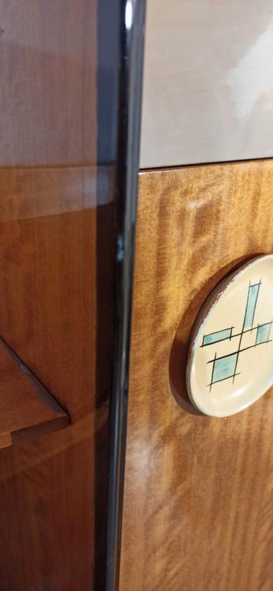 Image 1 of Vintage Italian glossy highboard