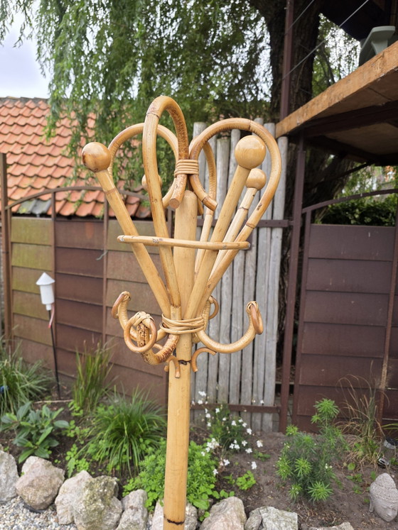 Vintage Boho Kapstok – Kapstokken, Rattan, Bamboo, Bohemian (photo 2 of 5)