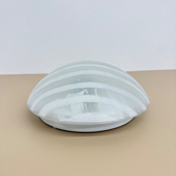Image 1 of Lampada da parete/soffitto in vetro "zebra" di Peil & Putzler, anni '70, Germania.