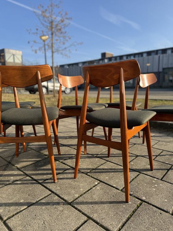 Image 1 of 6 sedie da pranzo restaurate, Habeo '60