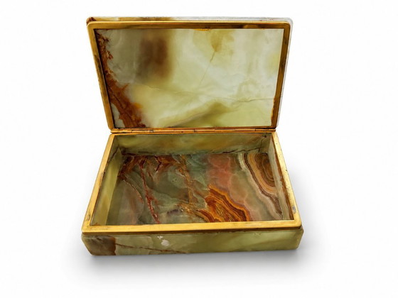 Image 1 of 1960s onyx jewelry box