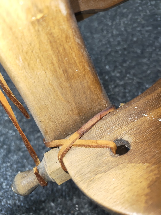 Tabouret vintage Camel – Leather, Metal (photo 9 of 11)