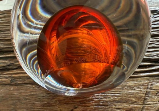 glas object Leerdam Serica Willem van Oijen 2004