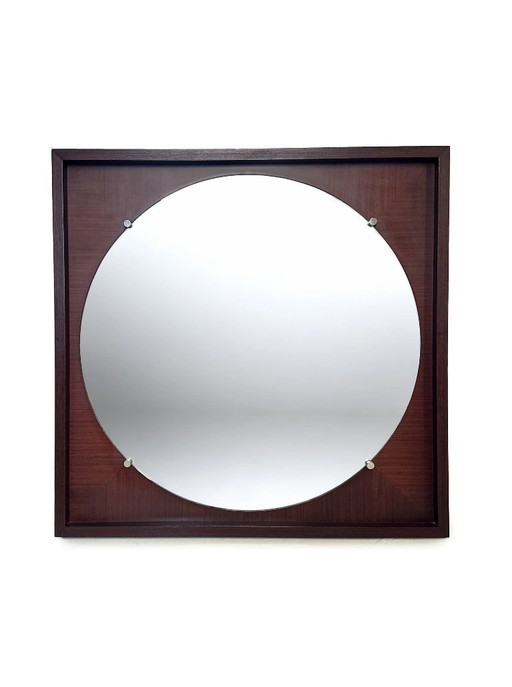 Miroir moderniste de Pieter De Bruyne pour V-Form, Belgique années 1960