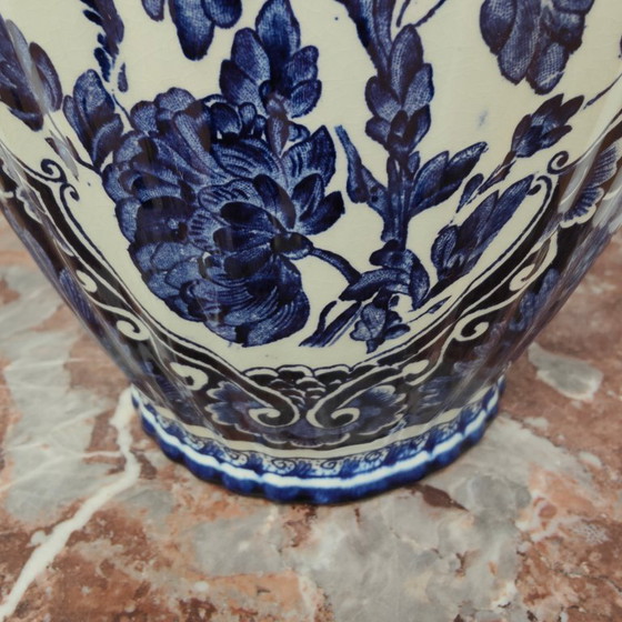 Image 1 of Vaso antico vintage in porcellana con coperchio Petrus Regout