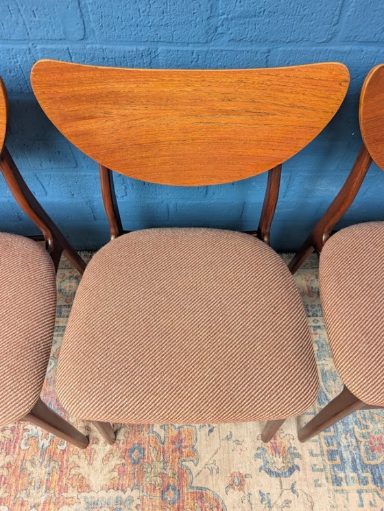 Image 1 of 4 chaises danoises vintage, années 1960