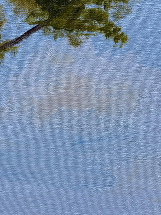 Image 1 of On My Way to School IV – Landscape with walking path | Acrylic on canvas