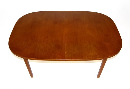 Mesa de comedor de teca, Suecia, 1960