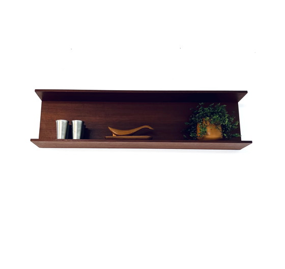 Image 1 of Etagère murale vintage en teck, 1960