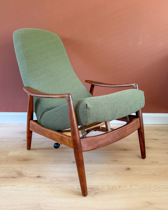Poltrona reclinabile vintage – Poltrone, Textile, Wood (photo 8 of 14)