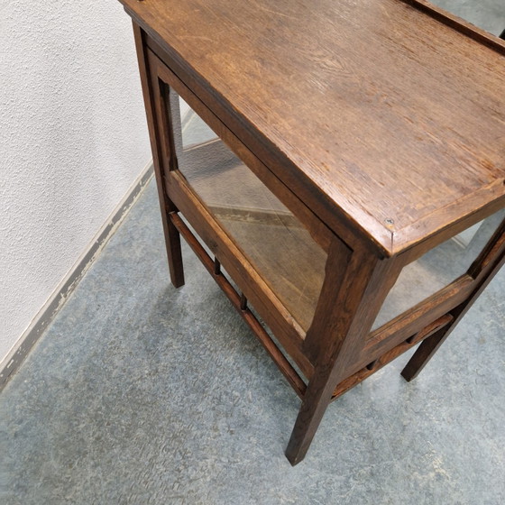 Antique Tea Cabinet Wine Cabinet Minibar – Liquor cabinets, Glass, Wood (photo 14 of 15)