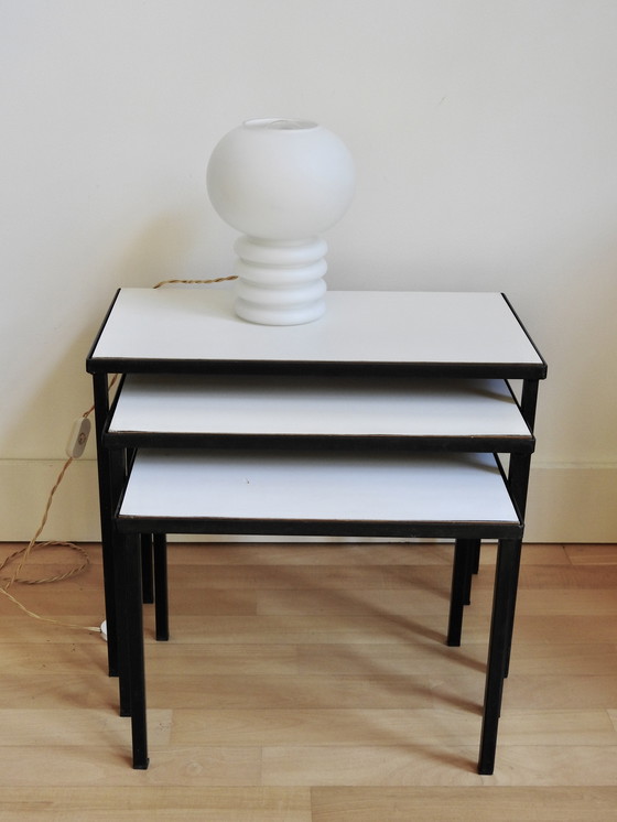 Image 1 of Set Side Tables 1960s Design - Double Sided Leaf