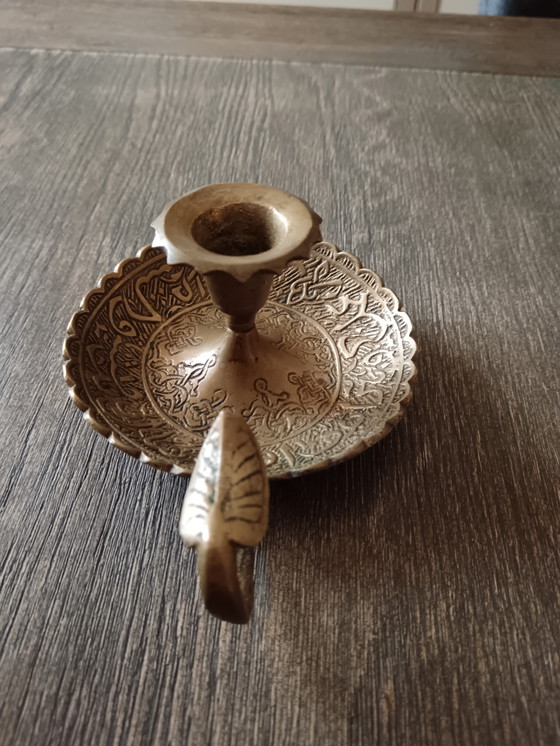 Image 1 of bougeoir vintage en laiton