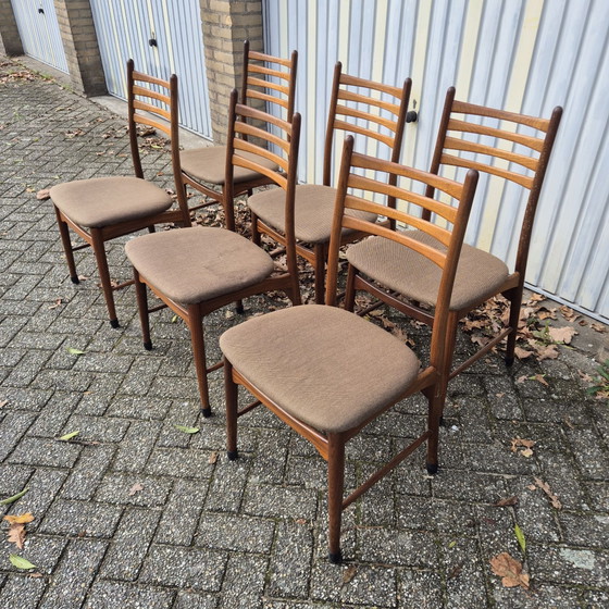 6× vintage mid-century Dining chairs Wilkhahn – Wood (photo 2 of 5)