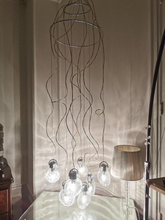 Image 1 of Lampada a sospensione a cascata vintage Fabbian Illuminazione 