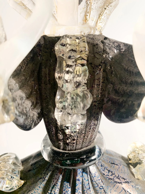 1960s Hand-blown Murano Glass Figurative Statue Attributable to Salviati – Sculpture (photo 11 of 14)