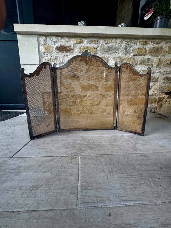 Pare-feu en laiton, style Louis XV. – Objets déco, Plastic, Brass, Barok (photo 6 of 7)