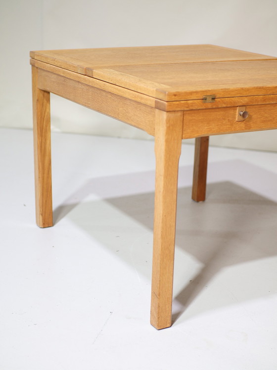 Image 1 of Folding Coffee Table Oak Danish Vintage