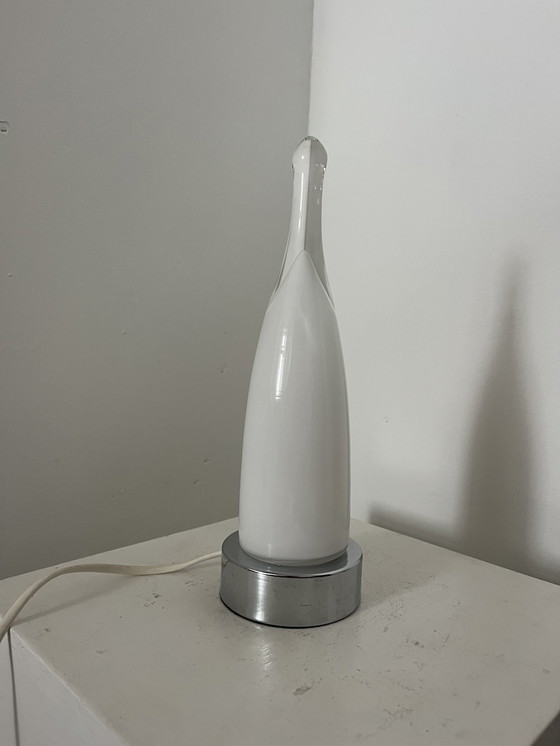 Image 1 of Vintage glazen schemerlamp Ikea jaren 90