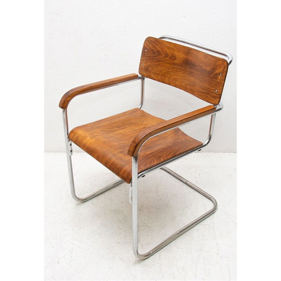 Image 1 of Vintage Bauhaus office chair by Robert Slezák for Baťa 1930s