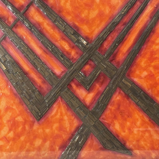 Antonio Secci, Composition abstraite brutaliste, Techniques mixtes sur panneau, 1969 – Peintures et dessins (photo 8 of 10)