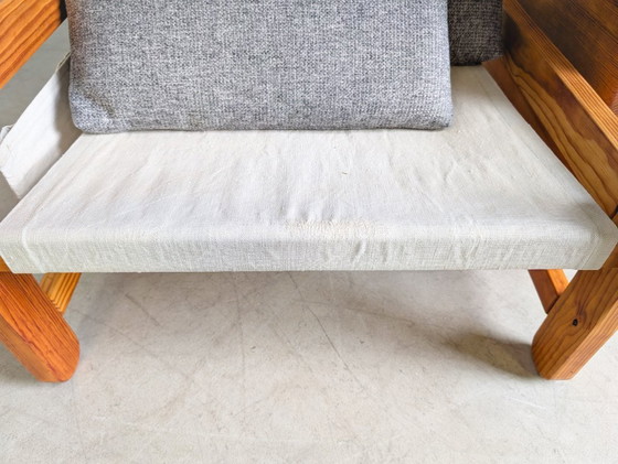 Image 1 of Divano originale Niels Eilersen Mid-Century con poltrona e poggiapiedi