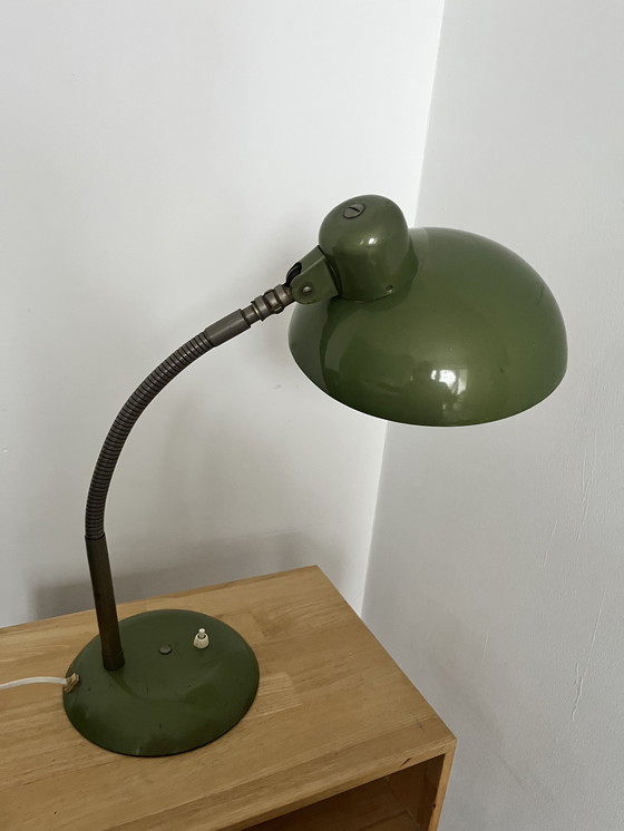 Image 1 of Beautiful Sis Bauhaus Vintage Green Desk Lamp