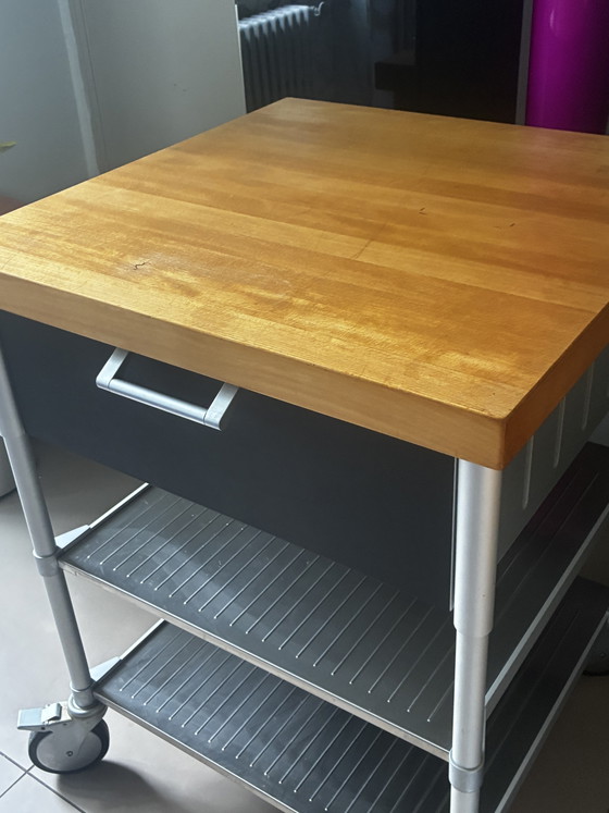 Bulthaup System 20 Serveerwagen – Opbergkast, Wood, Metal (photo 4 of 5)