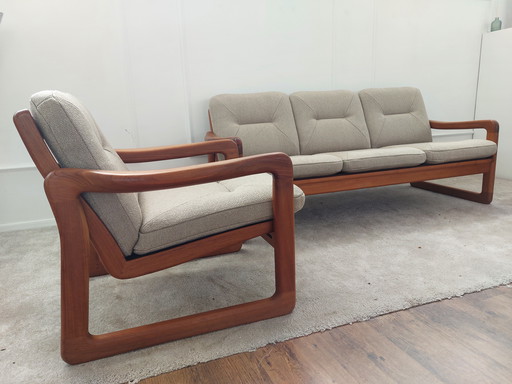 EMC MØBLER 3-2-1 Wohnzimmergarnitur, komplett restauriert.