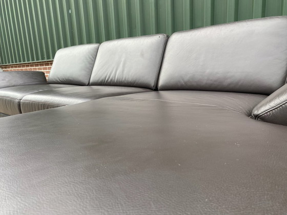 Image 1 of Henders and Hazel Napels hoekbank van bruin leer – Premium loungecomfort – Gratis levering