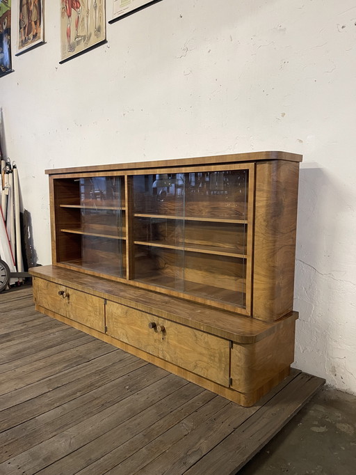 Art Deco Walnoot buffer dressoir jaren 30 Duits