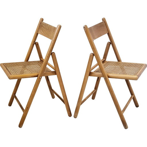 Coppia di sedie pieghevoli vintage, 1960