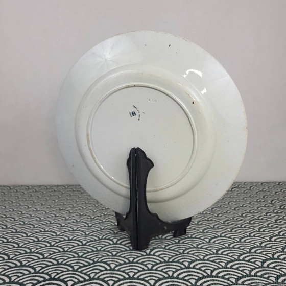 Piatto in maiolica Creil & Montereau, modello Rosa, XIX secolo – Stoviglie, Porcelain (photo 4 of 7)