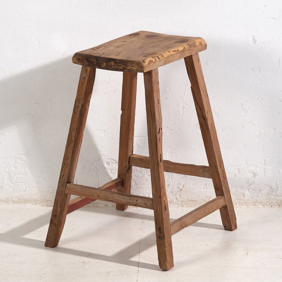 Antiker hoher Hocker (ca. 1900) #6 – Barhocker (photo 4 of 40)