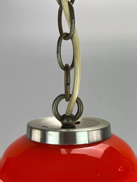 Image 1 of Lampada da soffitto anni '60-'70 lampada a sospensione in vetro di Murano "Bulb" Italia Space Age