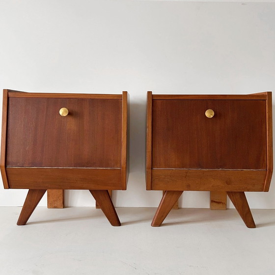 Image 1 of Comodini vintage in teak di design danese di metà secolo, anni '60