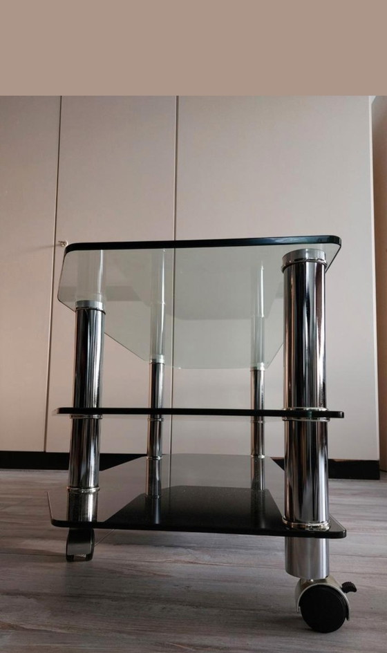 Image 1 of Glas-Fernsehschrank/Couchtisch.