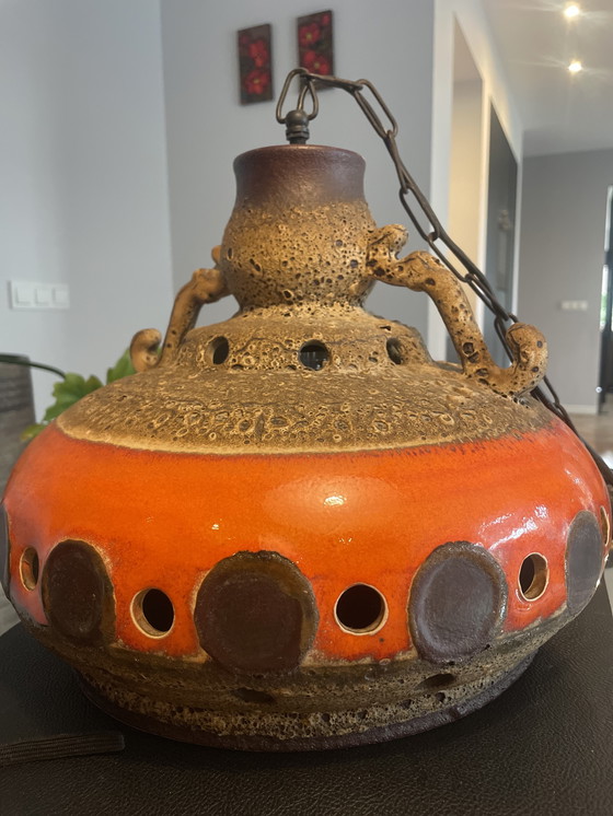 Image 1 of Great fat lava pendant lamp, designed and made by the German company Linus Bopp (Limbach)