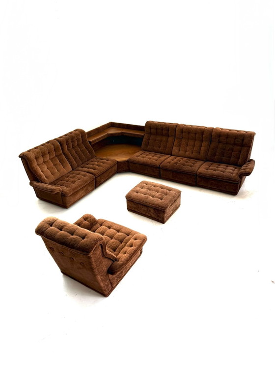 Vintage 8-piece modular sofa, Lemke ‘80 – Wood, Metal (photo 13 of 14)