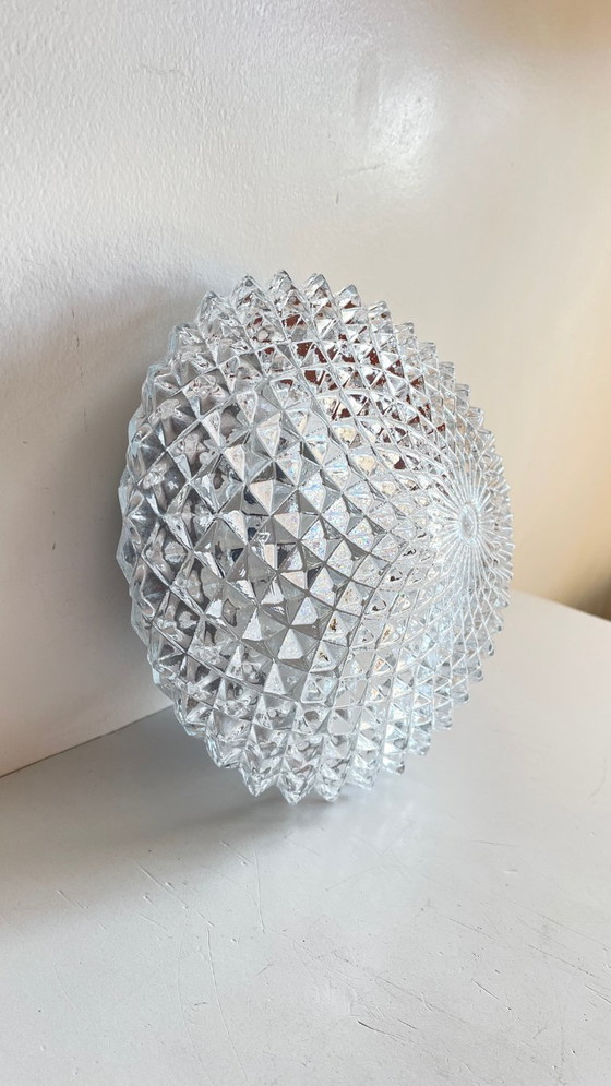 Image 1 of Lampada da soffitto in semicristallo anni '50