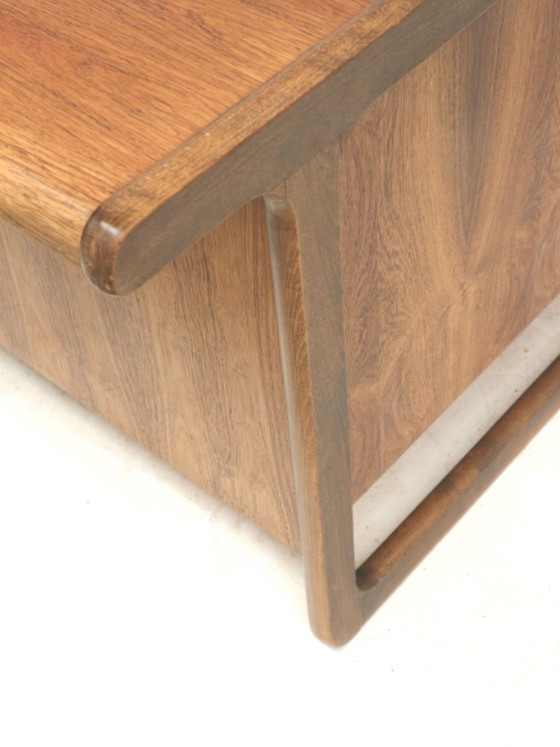 Image 1 of Large vintage rosewood desk / executive desk from the 1960s