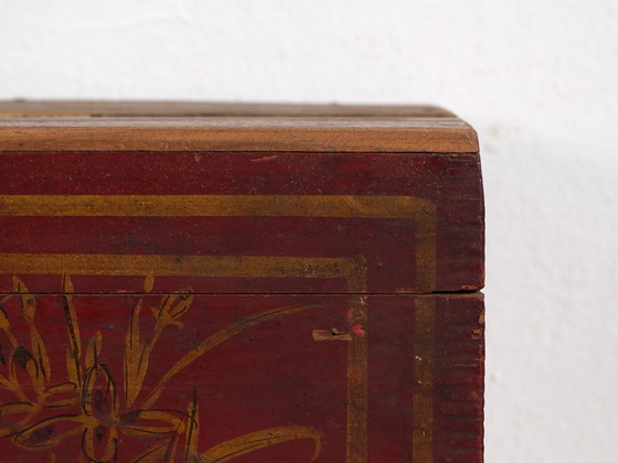Antiker rot lackierter Koffer (ca. 1900) #40 – Aufbewahrungsschrank (photo 27 of 39)
