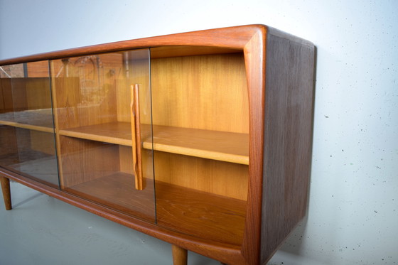 Image 1 of Exclusive Dyrlund Teak Sideboard Vintage Cabinet Dresser Bookshelf