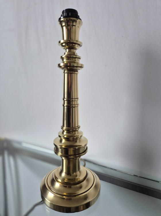 Image 1 of Vintage 1970s Lamp Art (Milano Italy) brass lamp base