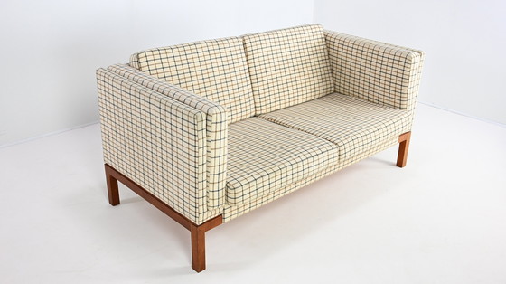Image 1 of Canapé vintage, tapisserie en laine et teck. Danemark, C.1960