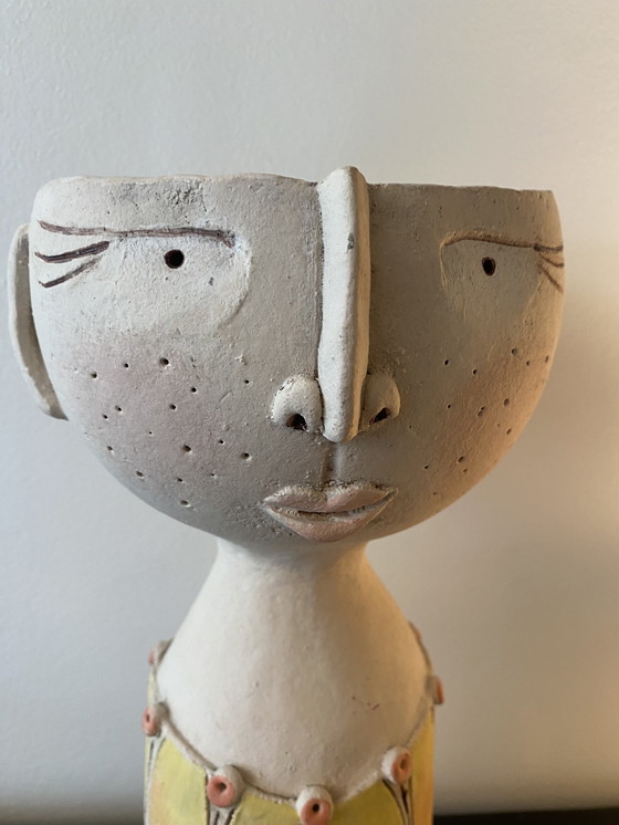 Image 1 of Scultura vegetale artigianale vintage ingenua