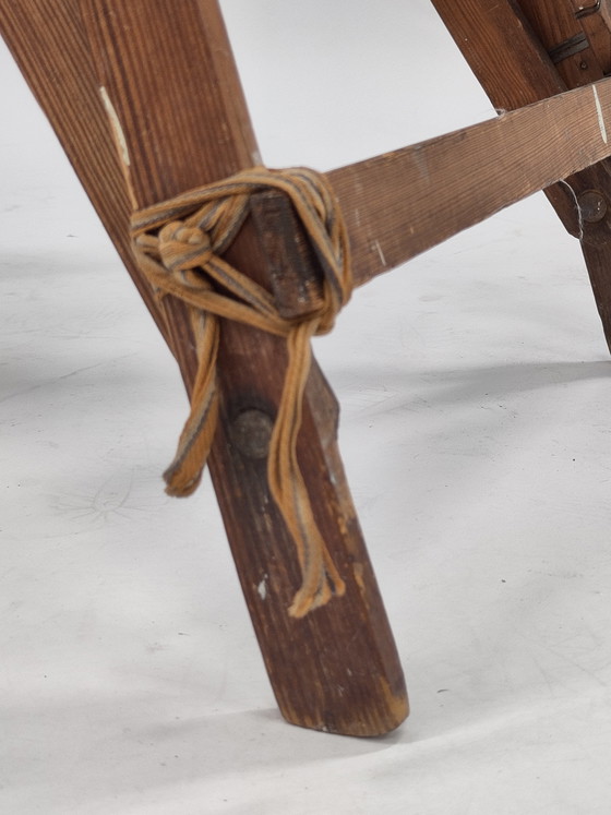 Image 1 of Antique wooden library ladder